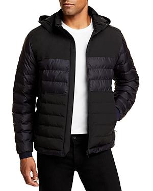 Z Zegna Quilted Removable Hood Full Zip Puffer Jacket