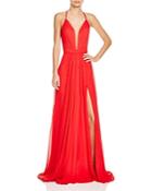 Faviana Couture Illusion Plunge Gown
