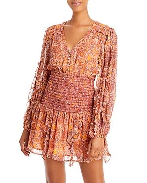 Rococo Sand Printed Smocked Mini Dress