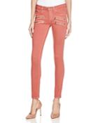 Paige Denim Transcend Edgemont Skinny Jeans In Red Clay