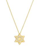 Bloomingdale's Champagne Diamond Star Of David Pendant Necklace In 14k Yellow Gold, 0.15 Ct. T.w. - 100% Exclusive