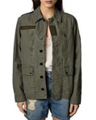 Zadig & Voltaire Kid Patch Military Jacket
