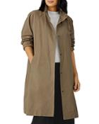 Eileen Fisher Stand Collar Coat, Regular & Plus