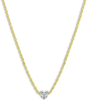 Meira T 14k Yellow Gold Diamond Heart Pendant Necklace, 18