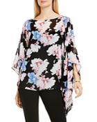 Vince Camuto Floral Print Poncho