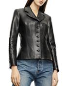 The Kooples Seamed Leather Jacket