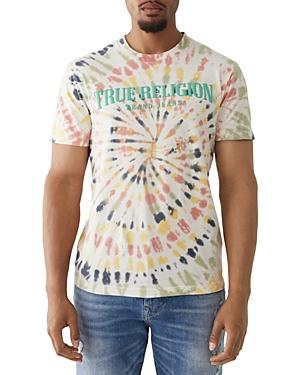 True Religion Relaxed Tie Dye Short Sleeve Logo Tee