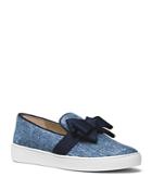 Michael Kors Collection Val Bow Slip On Sneakers