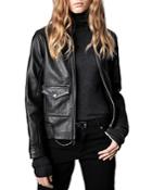 Zadig & Voltaire Black Leather Jacket