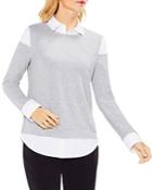 Vince Camuto Layered-look Collared Top