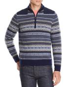Vineyard Vines Fair-isle Half-zip Pullover Sweater