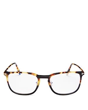 Tom Ford Men's Square Blue Light Glasses, 53mm