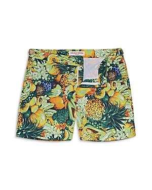 Orlebar Brown Bulldog Club Tropicana Quick Dry Fruit Print Tailored Fit Swim Trunks