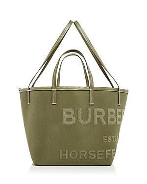 Burberry Logo Canvas Beach Tote