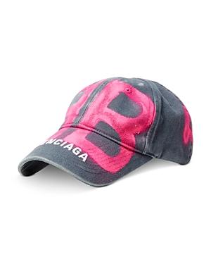 Balenciaga Bb Sprayed Logo Cap