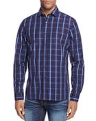 The Men's Store At Bloomingdale's Plaid Slim Fit Button Down