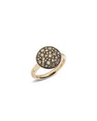 Pomellato Sabbia Ring With Brown Diamonds In Burnished 18k Rose Gold