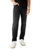 True Religion Geno Super T Slim Fit Jeans In Midnight Rider Black Wash