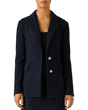 St. John Micro Textured Single Breasted Jacket