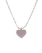 Nadri V-day Pave Heart Pendant Necklace, 15