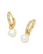 Kendra Scott Willa Cultured Baroque Pearl Huggie Hoop Earrings