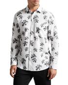 Ted Baker Milhill Photographic Magnolia Print Long Sleeve Shirt
