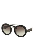Prada Ornate Saffiano Leather Sunglasses