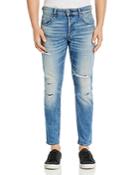 G-star Raw 3301 Slim Fit Jeans In Worn In Ripped Blue Faded - 100% Exclusive