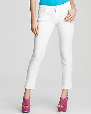 J Brand Jeans   Cropped Pencil Jeans In Snow