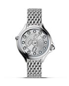 Fendi Round Crazy Carats Diamond And Topaz Stainless Steel Watch, 33mm