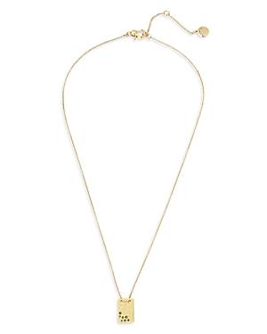 Allsaints Pave Dog Tag Pendant Necklace, 16-18