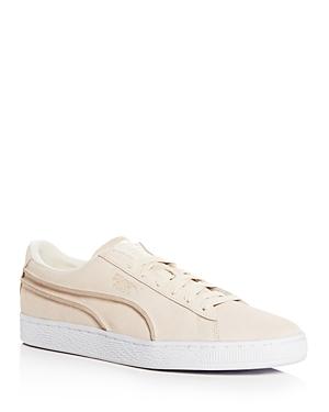 Puma Men's Classic Exposed Seams Suede Lace Up Sneakers