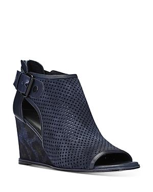 Donald Pliner Women's Lottie Perforated Open-toe Wedge Heel Booties