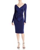 Chiara Boni La Petite Robe Kaya Sugar Metallic Peplum Dress - 100% Exclusive