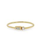 Zoe Chicco 14k Yellow Gold Diamond Baguette & Round Stacking Ring