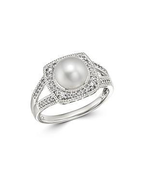 Bloomingdale's 14k White Gold Cultured Freshwater Pearl Ring - 100% Exclusive