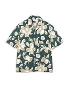 President's Rangi Over Lemon Print Relaxed Fit Camp Shirt