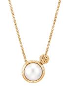 John Hardy 18k Gold Classic Chain Mabe Cultured Freshwater Pearl Pendant Necklace, 18 + 2 Extender