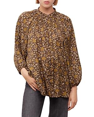 Gerard Darel Cloane Printed Button Front Shirt