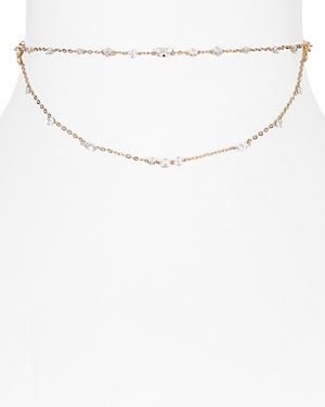 Nadri Ivy Cubic Zirconia Chain Choker Necklace, 12
