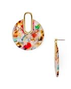 Aqua Multicolor Marled Drop Earrings - 100% Exclusive