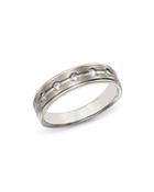 Bloomigndale's Men's Diamond Five-stone Band In Brushed 14k White Gold, 0.20 Ct. T.w. - 100% Exclusive