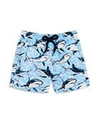 Vilebrequin Boys' Shark Print Swim Trunks - Sizes 2-8