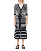 Maje Myplage Long Striped Cardigan