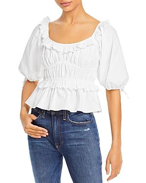 Aqua Snow Hill Smocked Top - 100% Exclusive