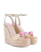 Sophia Webster X Love Shack Fancy Women's Lucita Wedge Espadrille Sandals