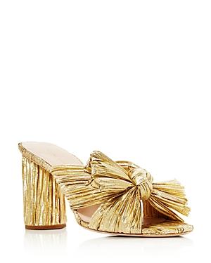 Loeffler Randall Women's Penny Pleated High-heel Slide Sandals