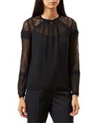 Hobbs London Sonia Lace-inset Blouse