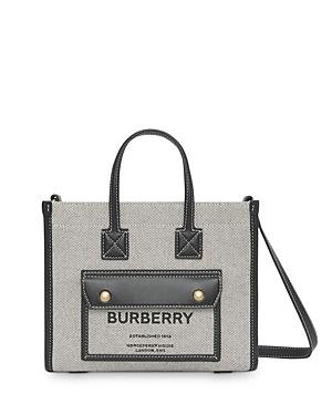 Burberry Canvas & Leather Pocket Tote