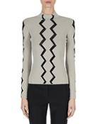 Armani Zigzag Striped Sweater